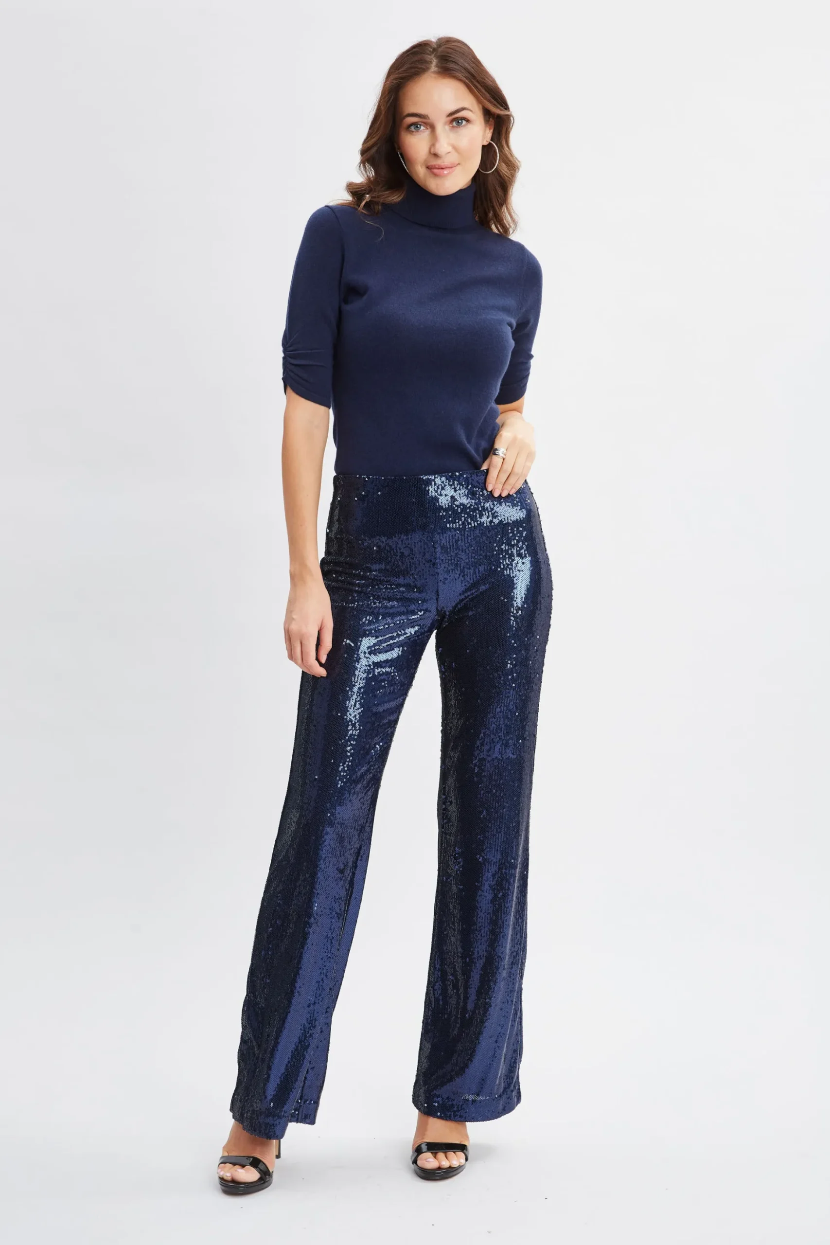 Elie Tahari Bottoms-Sequin Pant TWILIGHT