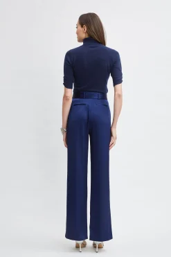 Elie Tahari Tops & Sweaters-Short Sleeve Cashmere Wool Sweater MIDNIGHT