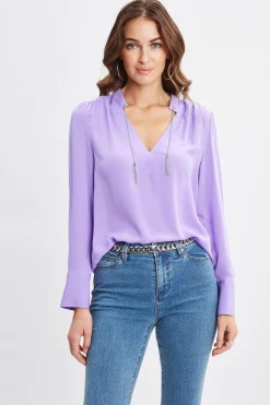 Elie Tahari Tops & Sweaters-Silk Chain Tassel Shirt VENETIAN