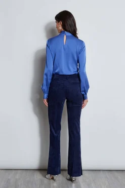 Elie Tahari Tops & Sweaters-Silk Draped Neck Shirt PARISBLUE