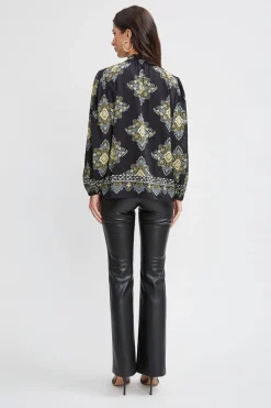 Elie Tahari Tops & Sweaters-Silk Geometric Shirt MARSEILLEPRINT