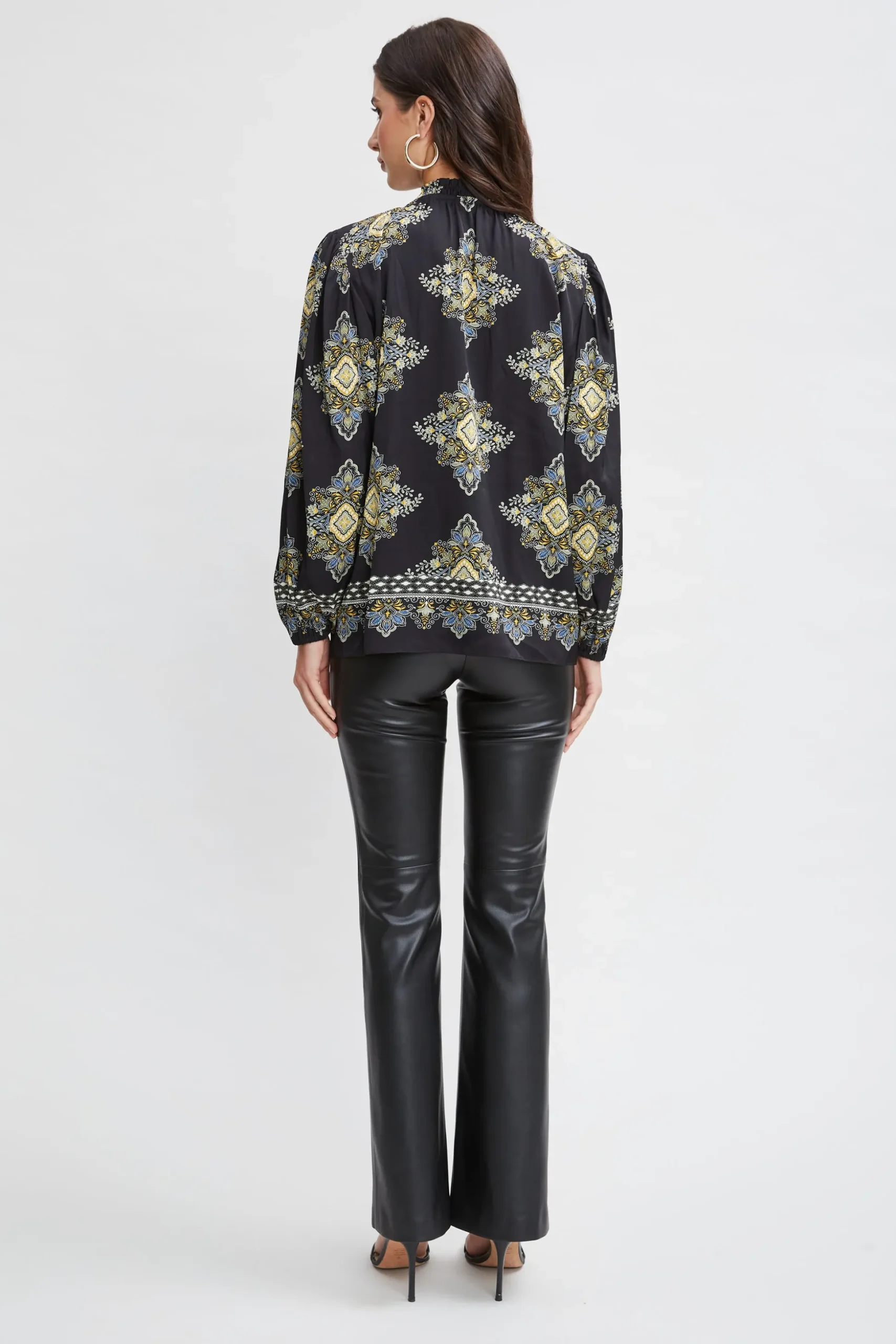 Elie Tahari Tops & Sweaters-Silk Geometric Shirt MARSEILLEPRINT