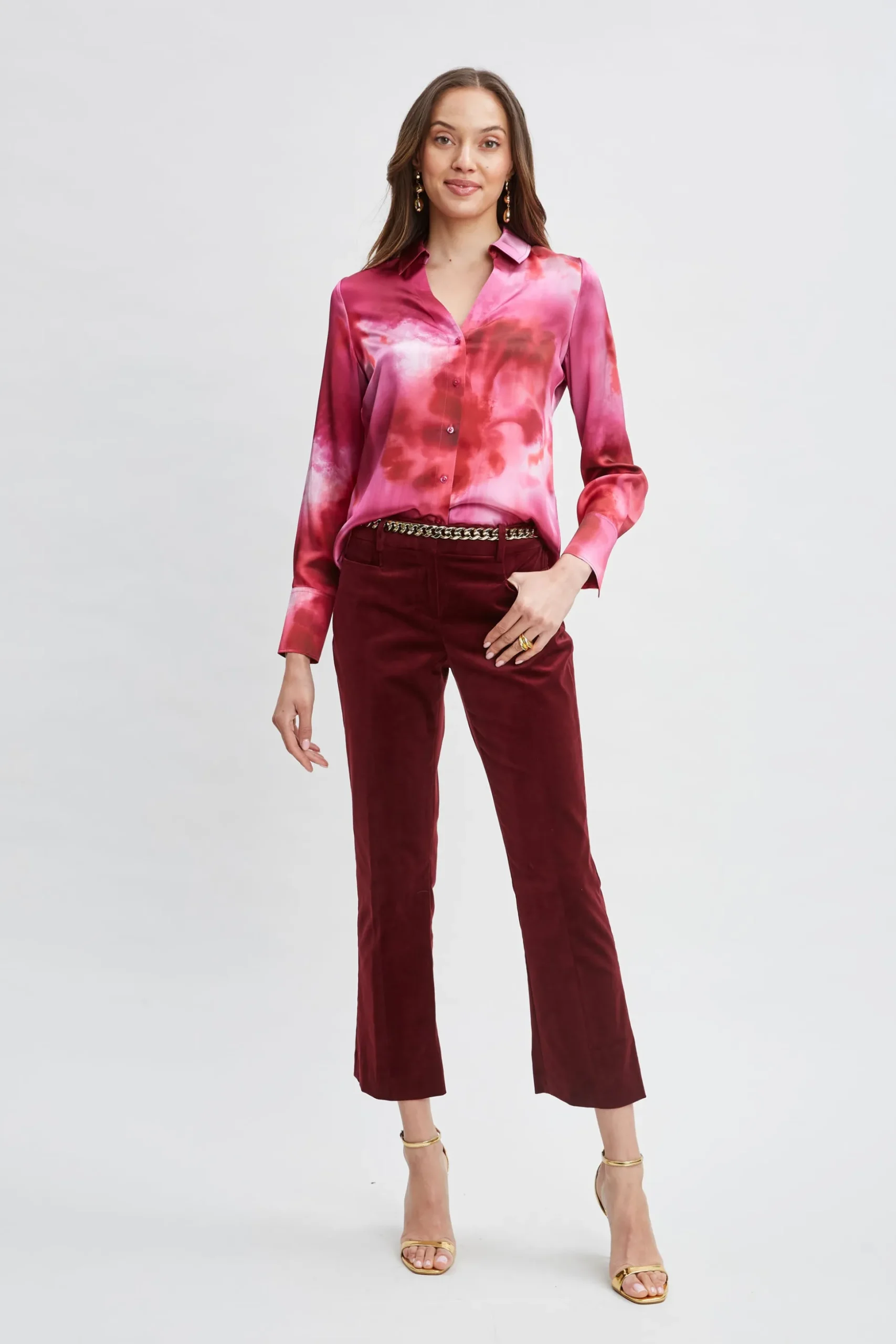 Elie Tahari Tops & Sweaters-Silk Venetian Glass Shirt MULTI