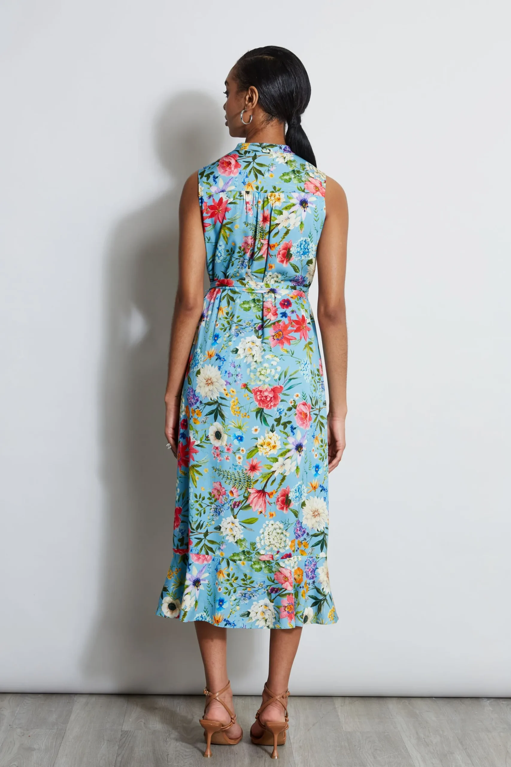 Elie Tahari Dresses & Jumpsuits|Sleeveless Dresses-Silk Wild Meadow Shirt Dress WILDMEADOWPRINT