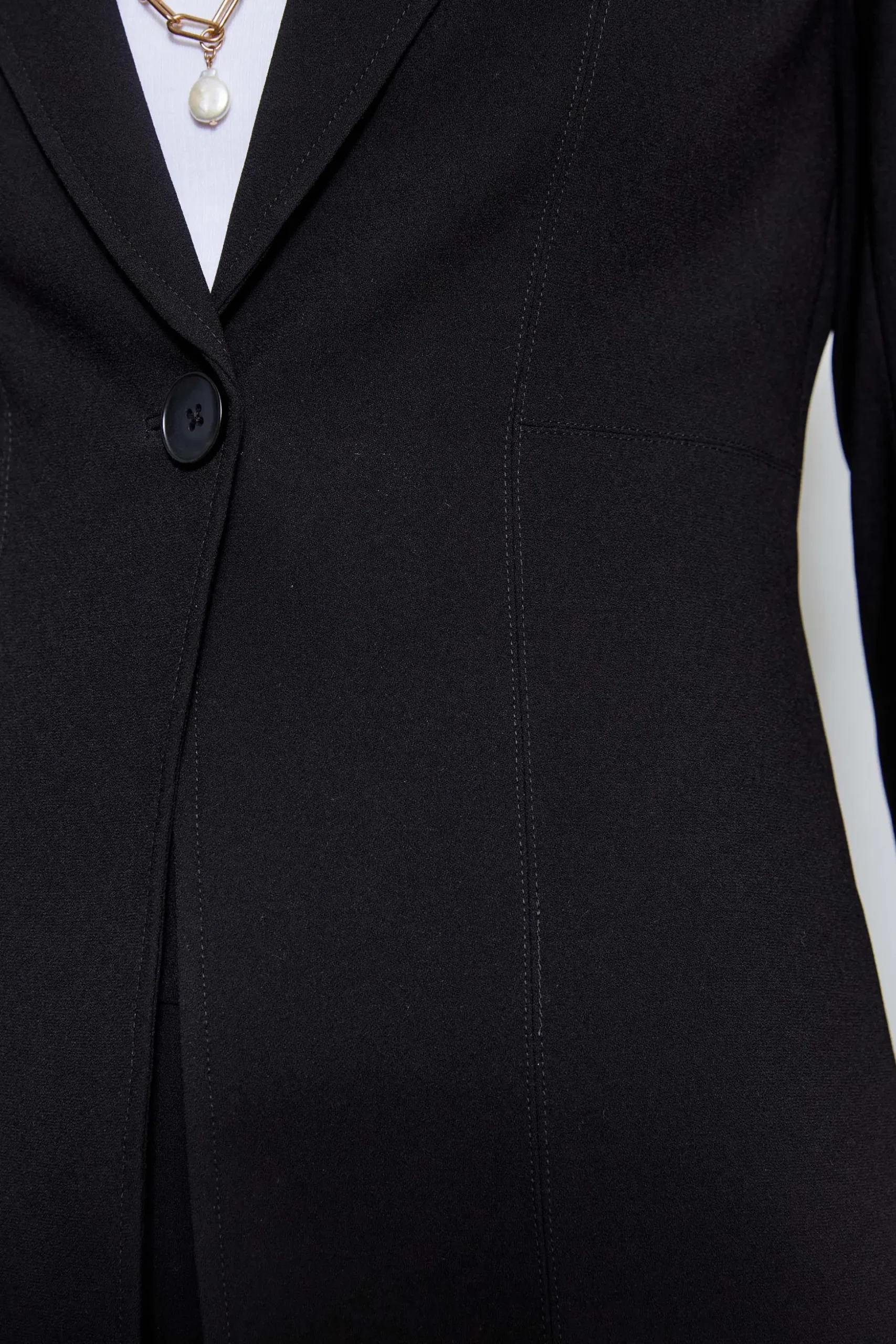 Elie Tahari Jackets & Blazers-Single Breasted Dart Blazer BLACK