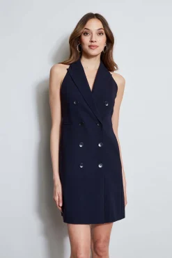 Elie Tahari Dresses & Jumpsuits|Sleeveless Dresses-Sleeveless Double Breasted Blazer Dress STARGAZER