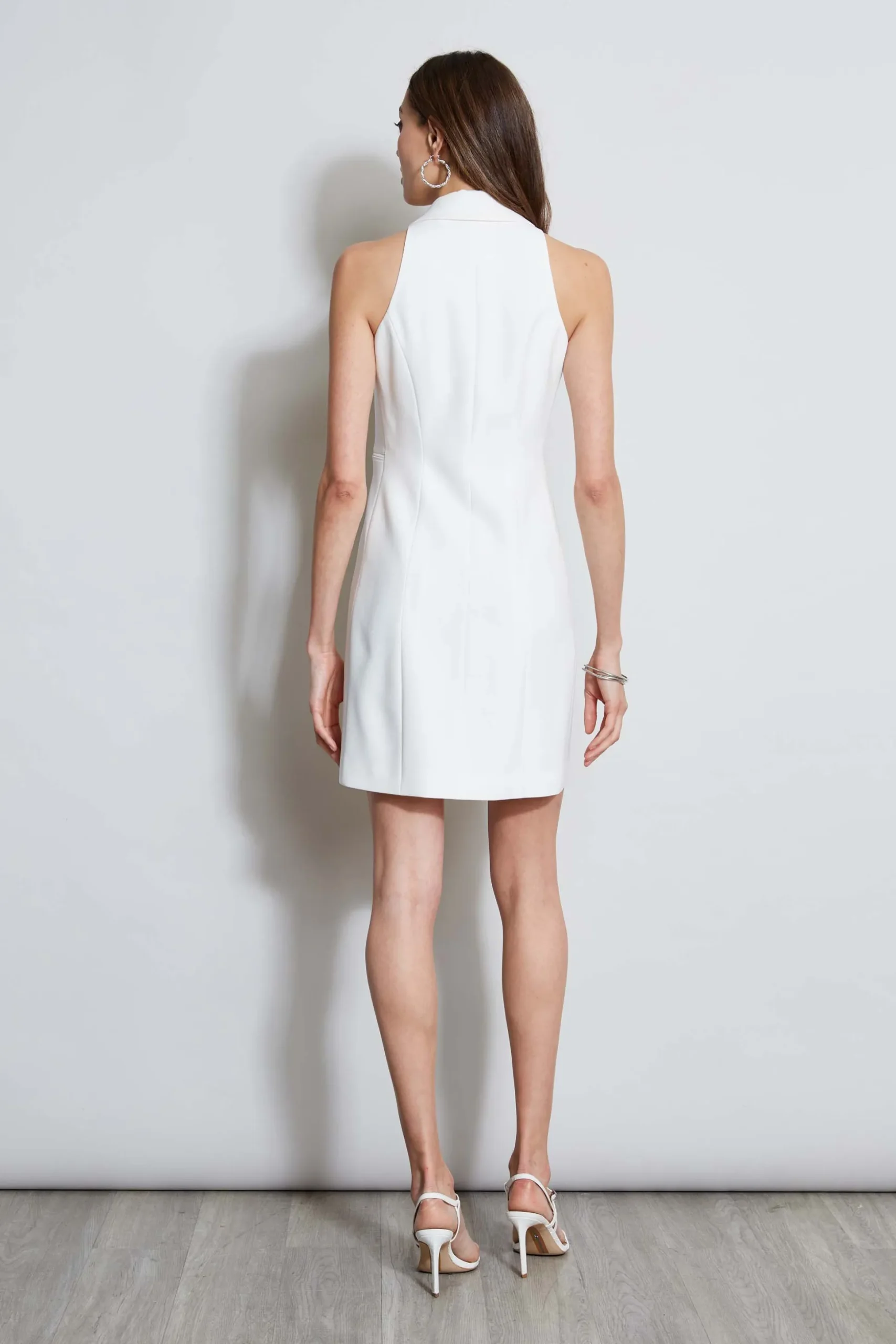 Elie Tahari Dresses & Jumpsuits|Sleeveless Dresses-Sleeveless Double Breasted Blazer Dress FOAM