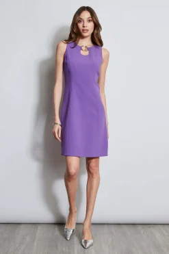 Elie Tahari Dresses & Jumpsuits|Sleeveless Dresses-Sleeveless Keyhole Ring Dress VIOLET