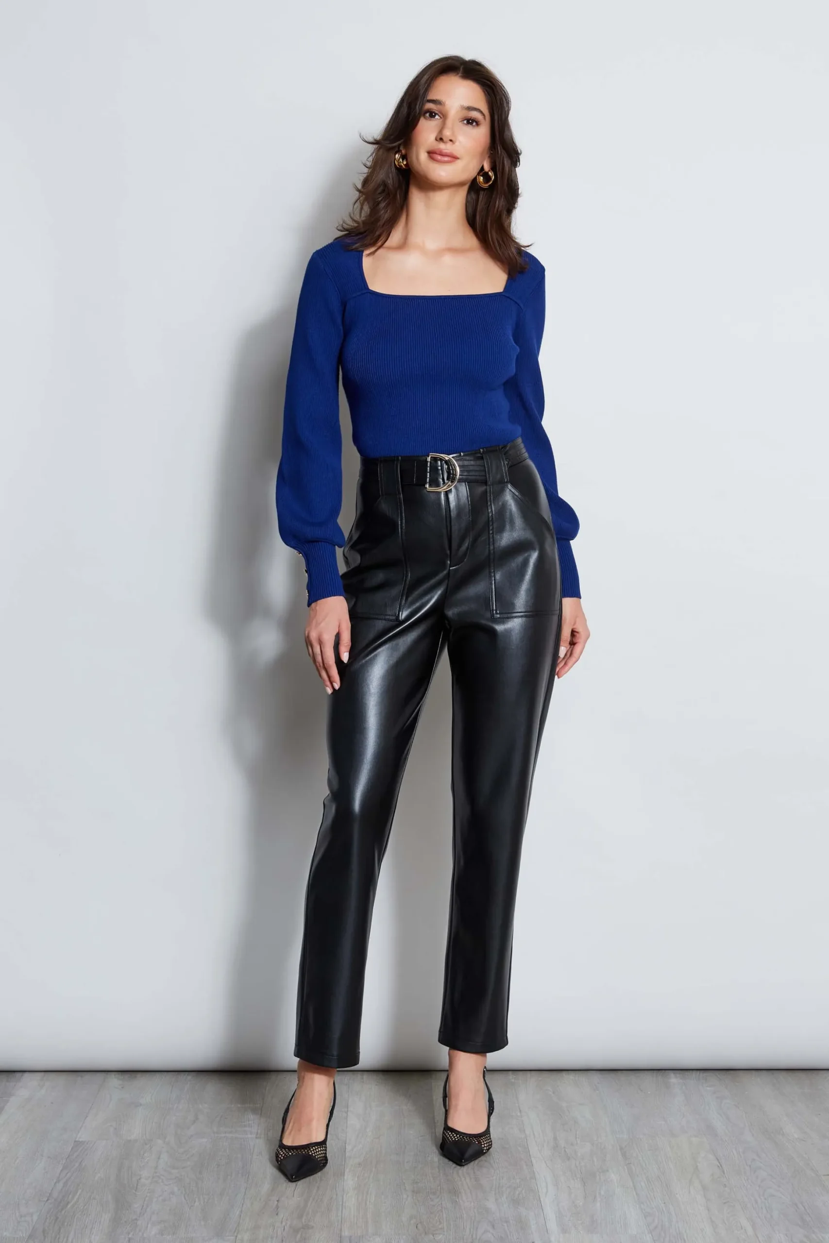 Elie Tahari Tops & Sweaters-Square Neck Sweater TWILIGHT