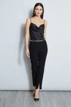 Elie Tahari Tops & Sweaters-Stretch Silk Satin Cami BLACK