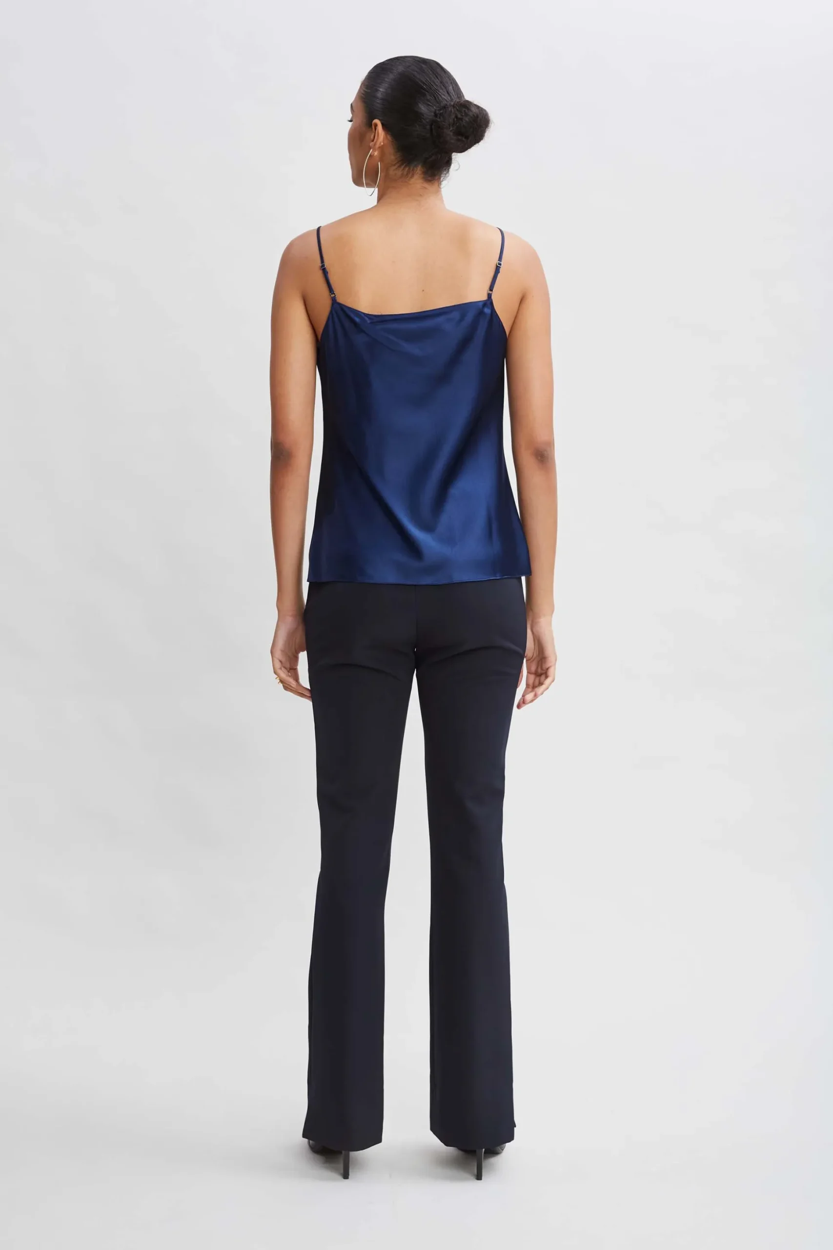 Elie Tahari Tops & Sweaters-Stretch Silk Satin Cami MIDNIGHT