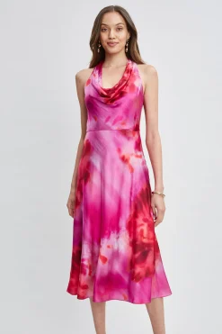 Elie Tahari Dresses & Jumpsuits-Venetian Glass Halter Dress MULTI