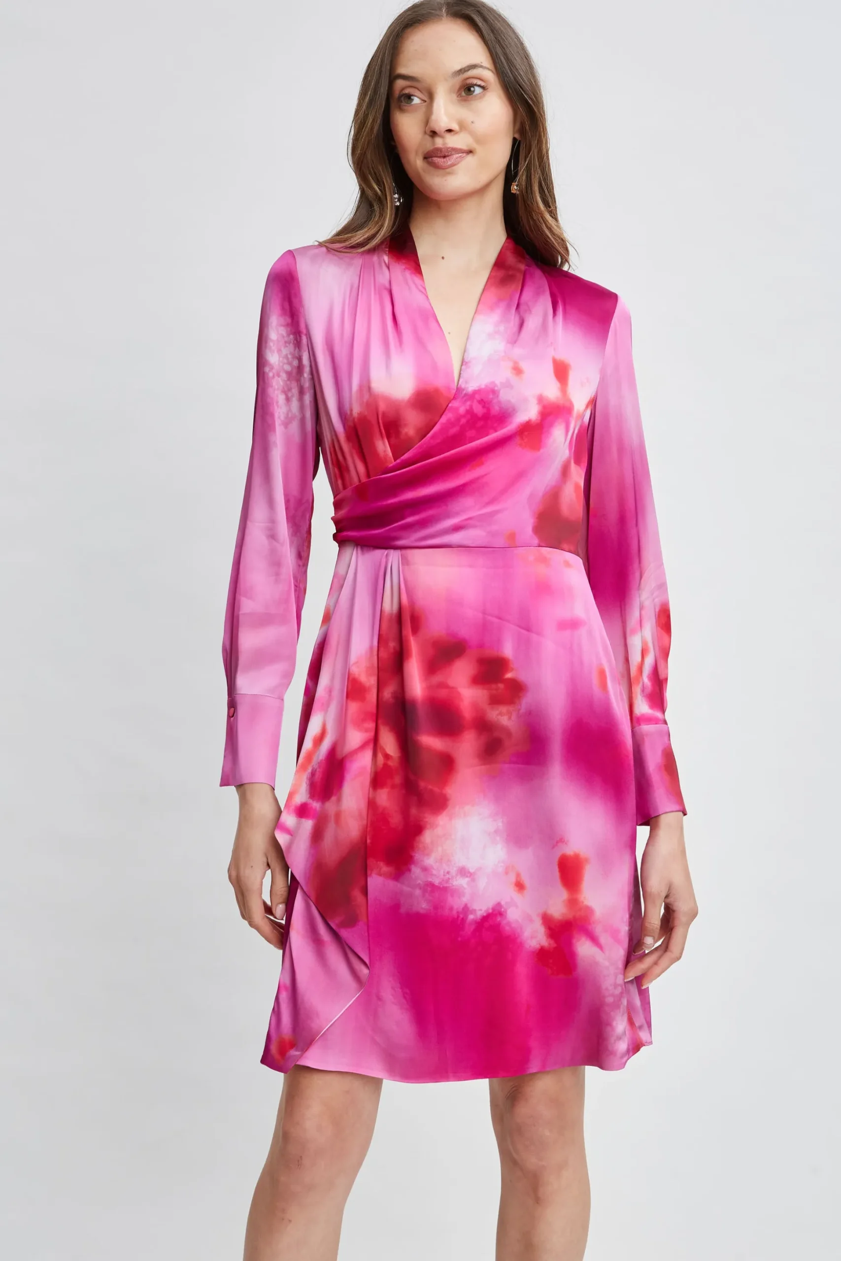 Elie Tahari Dresses & Jumpsuits-Venetian Glass Mock Wrap Dress MULTI