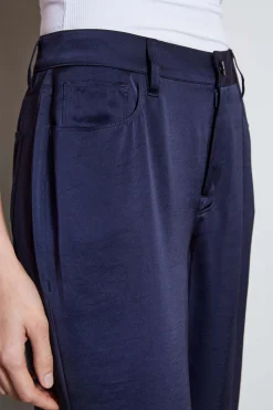 Elie Tahari Bottoms-Washed Satin Fluid Pant STARGAZER