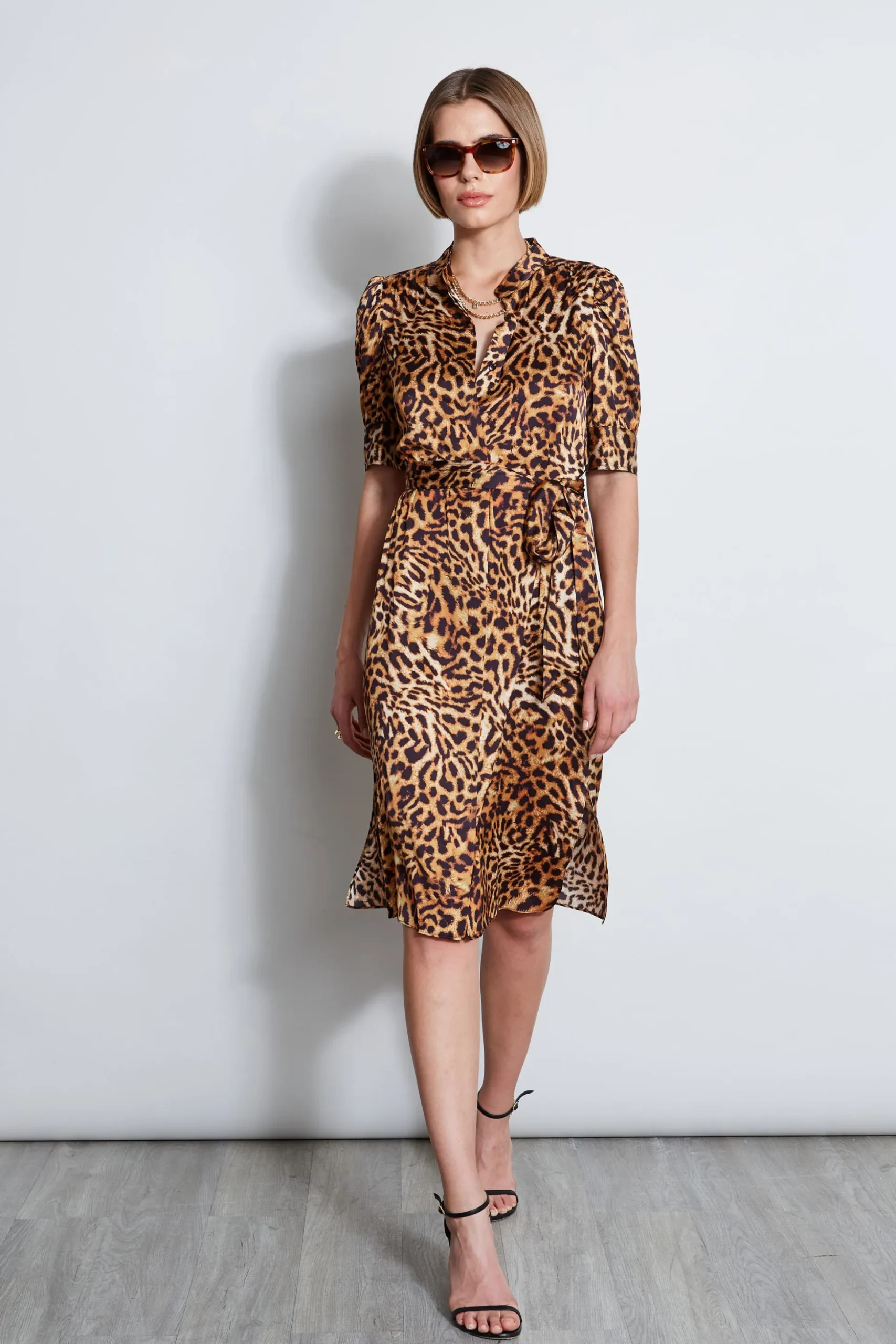 Elie Tahari Dresses & Jumpsuits|Short Sleeve Dresses-Wildcat Shirt Dress MULTI
