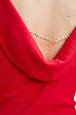 Elie Tahari Dresses & Jumpsuits-Wool Draped Chain Sweater Dress RUBYRED